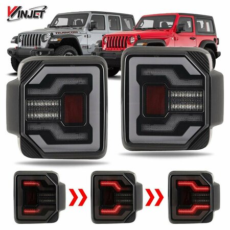 WINJET NG0650BSSQ LED Turn Signal Lamp for 2018 Plus Jeep Wrangler JL & J WNJ-NG0650BSSQ